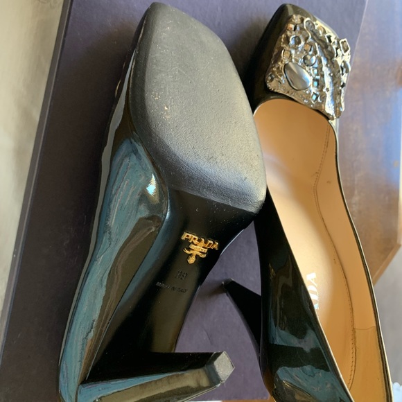 Prada high heels , patent leather
